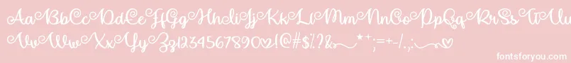 MakeMagicHappenOtf Font – White Fonts on Pink Background