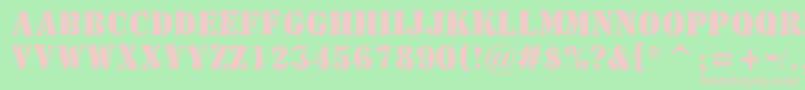 AStamperbrk Font – Pink Fonts on Green Background