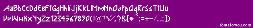 IsabelitaRegular Font – White Fonts on Purple Background