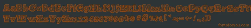 Sketchnothing Font – Brown Fonts on Black Background
