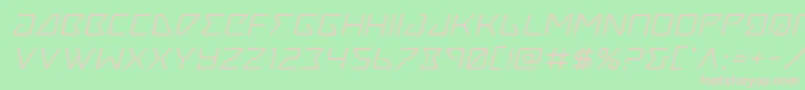 Tracerexpandital Font – Pink Fonts on Green Background