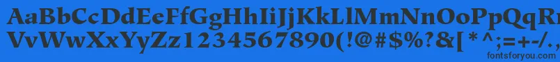 GlossaryBlackSsiBlack Font – Black Fonts on Blue Background