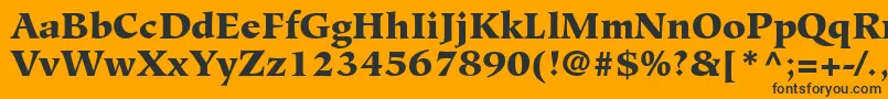 GlossaryBlackSsiBlack Font – Black Fonts on Orange Background