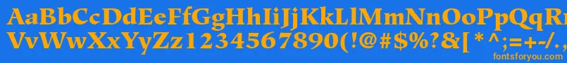 GlossaryBlackSsiBlack Font – Orange Fonts on Blue Background