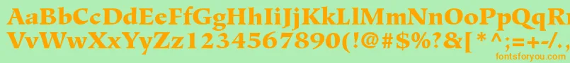 GlossaryBlackSsiBlack Font – Orange Fonts on Green Background