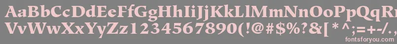 GlossaryBlackSsiBlack Font – Pink Fonts on Gray Background