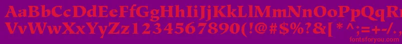 GlossaryBlackSsiBlack Font – Red Fonts on Purple Background