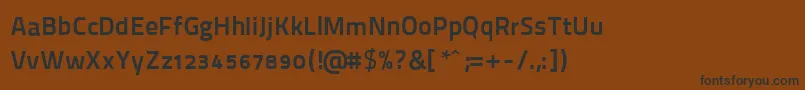 ThaitilliumImproved8002 Font – Black Fonts on Brown Background