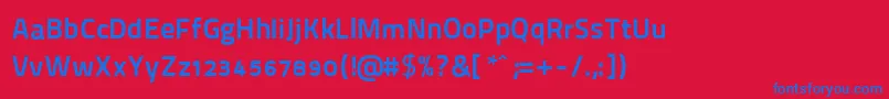 fuente ThaitilliumImproved8002 – Fuentes Azules Sobre Fondo Rojo