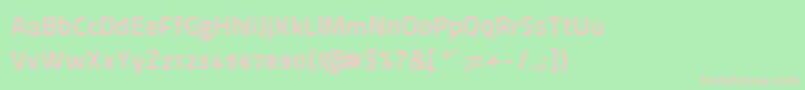 ThaitilliumImproved8002 Font – Pink Fonts on Green Background