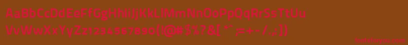 ThaitilliumImproved8002 Font – Red Fonts on Brown Background