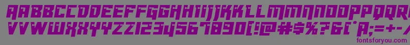 Dangerbot Font – Purple Fonts on Gray Background