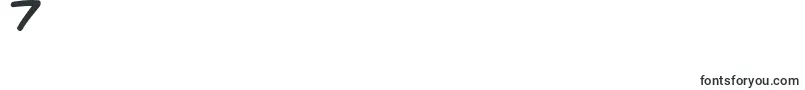 フォントKidkosmicb – フォント数字7