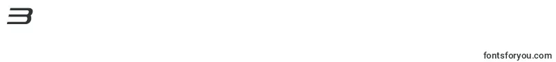 PhatboySlimItalic-Schriftart – Schriften für die Ziffer 3