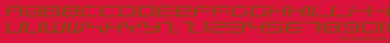 PhatboySlimItalic Font – Brown Fonts on Red Background