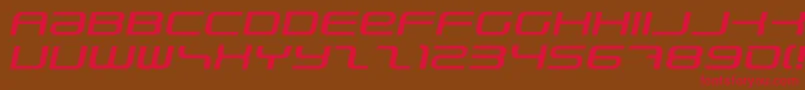 PhatboySlimItalic Font – Red Fonts on Brown Background