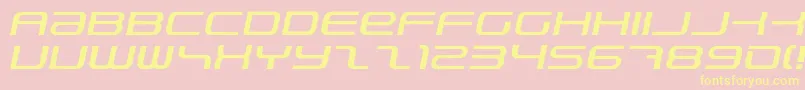 PhatboySlimItalic Font – Yellow Fonts on Pink Background