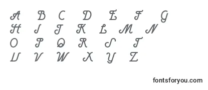 HenryBoldItalic Font