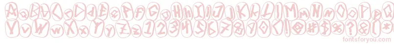 RunezOfOmegaThree Font – Pink Fonts on White Background