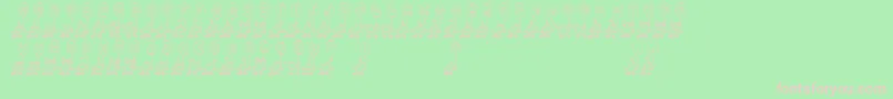 HoppyRibbitday Font – Pink Fonts on Green Background