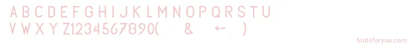 Subtlesansregular Font – Pink Fonts on White Background