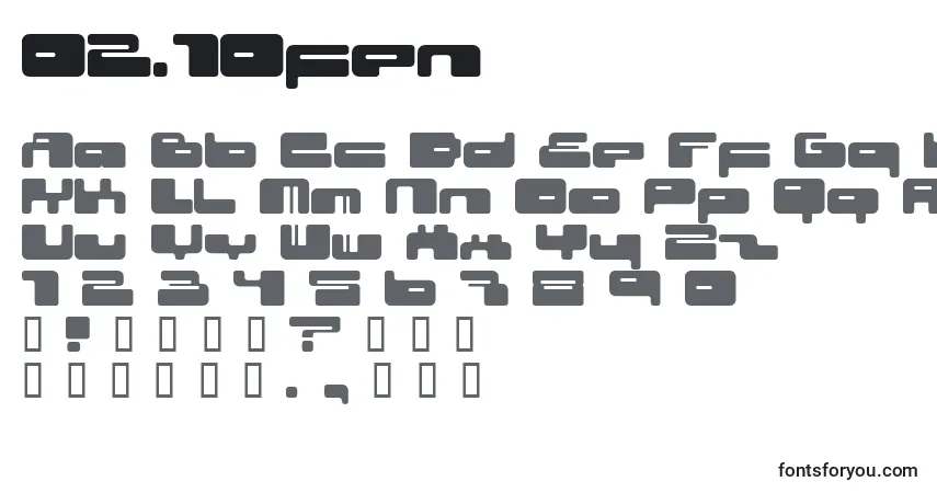 Шрифт 02.10fen – алфавит, цифры, специальные символы