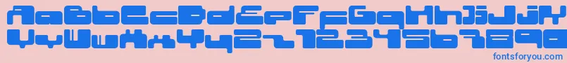 Saiba mais sobre a fonte 02.10fen Fonte 02.10fen – fontes azuis em um fundo rosa