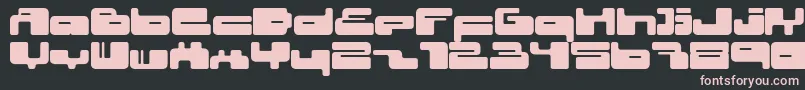 Czcionka 02.10fen – różowe czcionki na czarnym tle