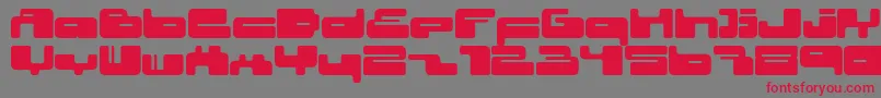 02.10fen Font – Red Fonts on Gray Background