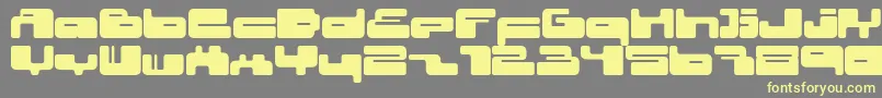 02.10fen-Schriftart – Gelbe Schriften auf grauem Hintergrund