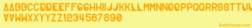 Lisätietoja Creatif-fontista Creatif-fontti – oranssit fontit keltaisella taustalla