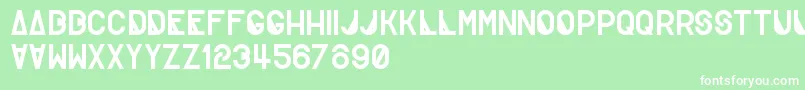 Saiba mais sobre a fonte Creatif Fonte Creatif – fontes brancas em um fundo verde