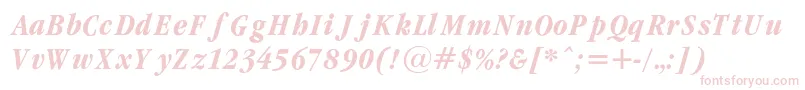 GaramondcondBoldItalicRegular Font – Pink Fonts