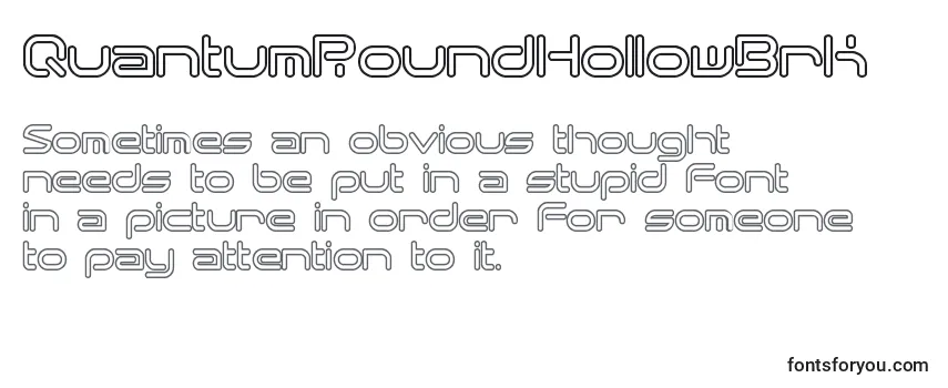QuantumRoundHollowBrk Font