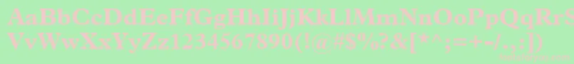 PlantinBold Font – Pink Fonts on Green Background