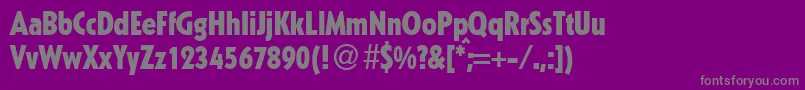 Police KabincondbBold – polices grises sur fond violet