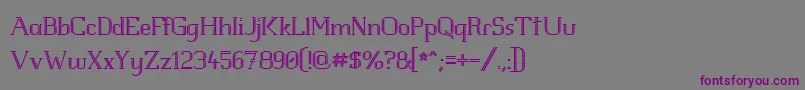 Шрифт WhiteLineFever1.00 – фиолетовые шрифты на сером фоне