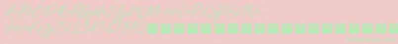 StayRadDemo Font – Green Fonts on Pink Background