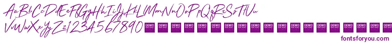 StayRadDemo Font – Purple Fonts on White Background