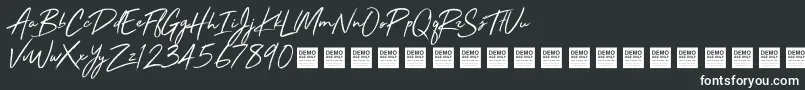 StayRadDemo Font – White Fonts on Black Background