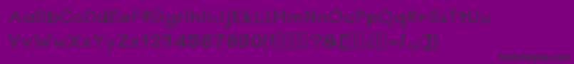 Rustswordsblack-fontti – mustat fontit violetilla taustalla