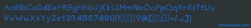 Rustswordsblack Font – Blue Fonts on Black Background