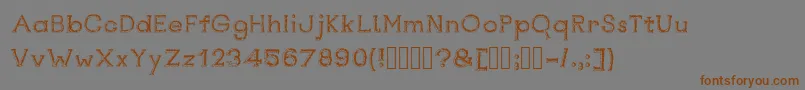 Rustswordsblack Font – Brown Fonts on Gray Background