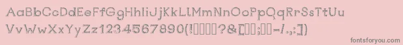 Rustswordsblack Font – Gray Fonts on Pink Background