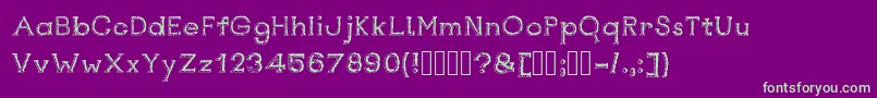 Шрифт Rustswordsblack – зелёные шрифты на фиолетовом фоне