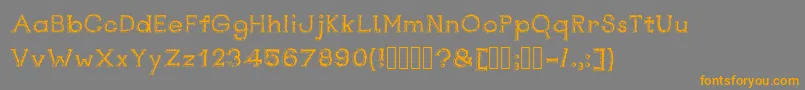 Rustswordsblack Font – Orange Fonts on Gray Background