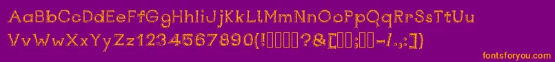 Rustswordsblack Font – Orange Fonts on Purple Background
