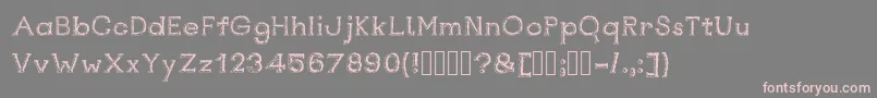 Шрифт Rustswordsblack – розовые шрифты на сером фоне