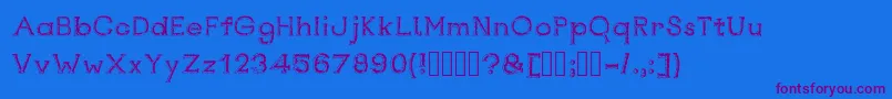 Rustswordsblack Font – Purple Fonts on Blue Background