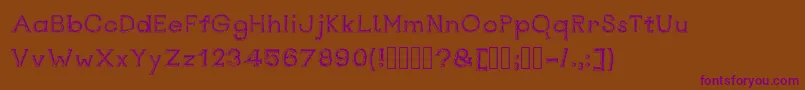 Rustswordsblack Font – Purple Fonts on Brown Background